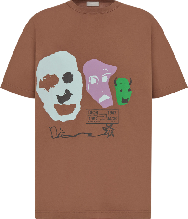 Dior X Cactus Jack Oversized T-shirt ‘coffee Brown’