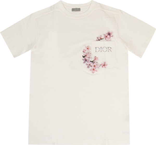Dior Homme X Sorayama Floral T-shirt ‘off-white’