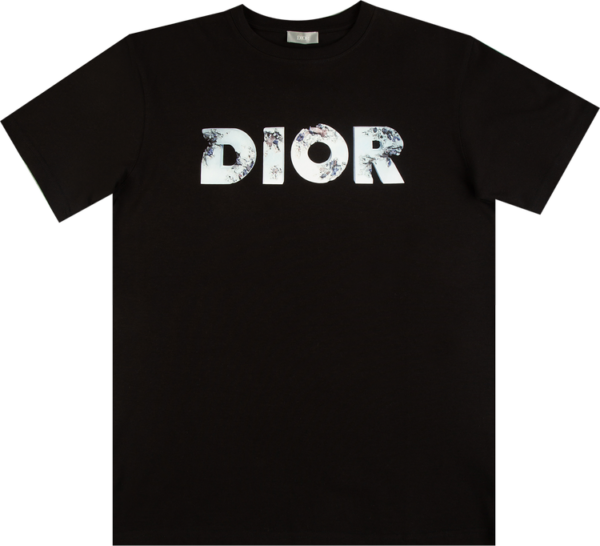 Dior X Daniel Arsham Eroded Logo 3d Print Tee ‘black’