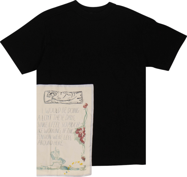 Dior X Raymond Pettibon Floral Patch T-shirt ‘black’