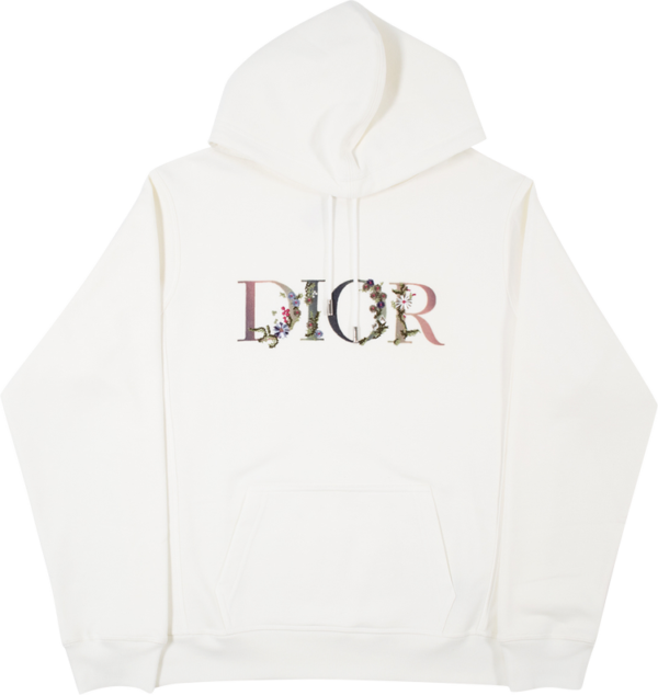 Dior Flowers Embroidered Hoodie ‘white’