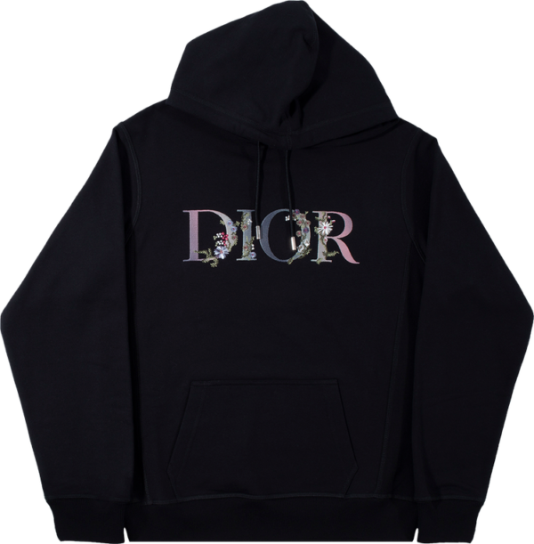 Dior Flowers Embroidered Hoodie ‘black’