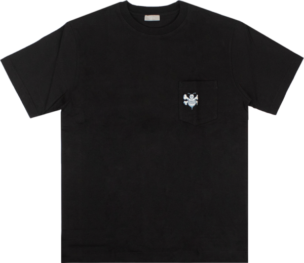 Dior X Shawn Stussy Oversized Bee Pocket T-shirt ‘white’
