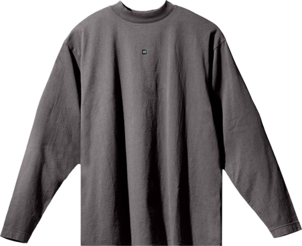 Yeezy Gap Engineered By Balenciaga Logo Long-sleeve Tee ‘dark Grey’
