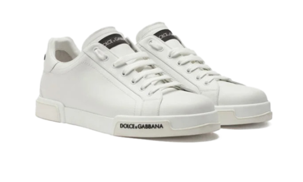Calfskin nappa Portofino sneakers White