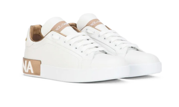 Calfskin Portofino sneakers White Gold