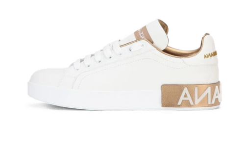 Calfskin Portofino sneakers White Gold
