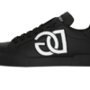 Calfskin Portofino sneakers with DG logo Black