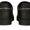 Calfskin Portofino sneakers with DG logo Black