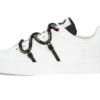 Portofino sneakers in calfskin and patent leather White