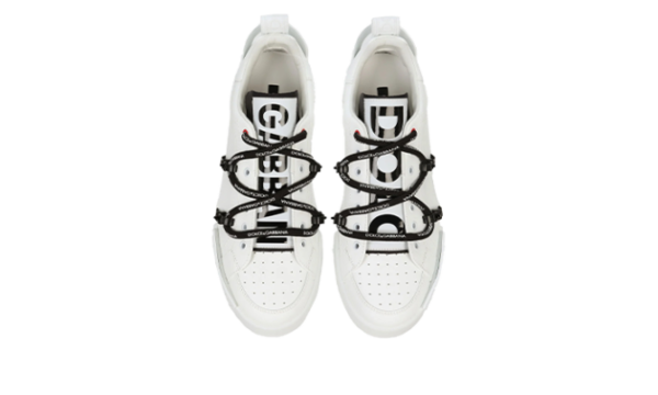 Portofino sneakers in calfskin and patent leather White