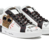 Portofino sneakers in printed nappa calfskin with patch White