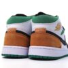 Air Jordan 1 Mid White Orange Green