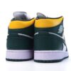 Air Jordan 1 Mid White Orange Green