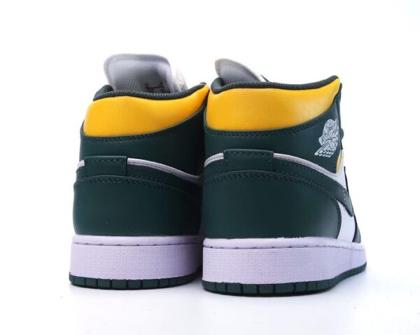 Air Jordan 1 Mid White Orange Green