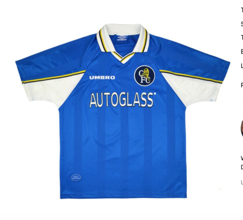 Camiseta retro Chelsea 98/99