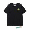 Camiseta Off-White Oversize Negra Pintura