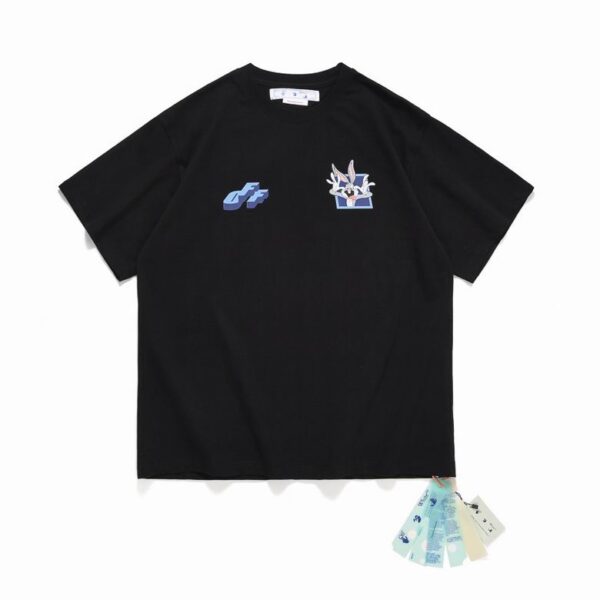 Camiseta Off-White Oversize x Bugs Bunny Negra