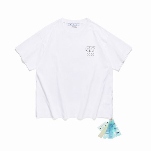 Camiseta Off-White x KAWS Oversize Blanca