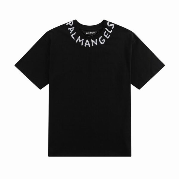 Camiseta Palm Angels Negra Cuello