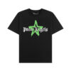 Camiseta Palm Angels Graffiti Star Negra y Verde
