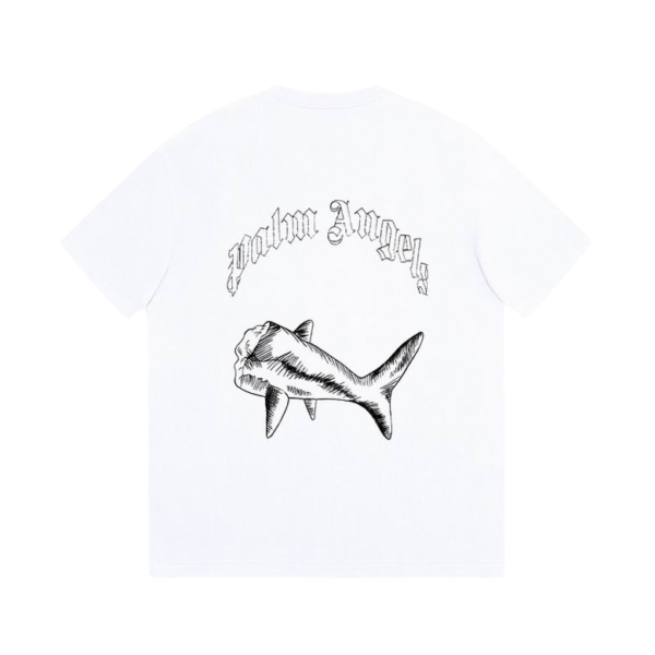 Camiseta Palm Angels Blanca SHARK