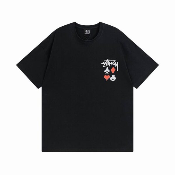 Camiseta STÜSSY Negra POKER
