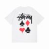 Camiseta STÜSSY Blanca POKER