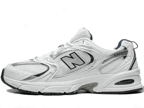 530 White Silver Navy