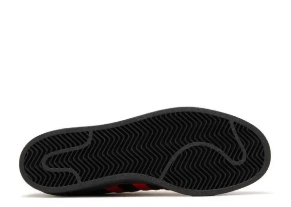 ADIDAS SUPERSTAR ‘CORE BLACK VIVID RED’