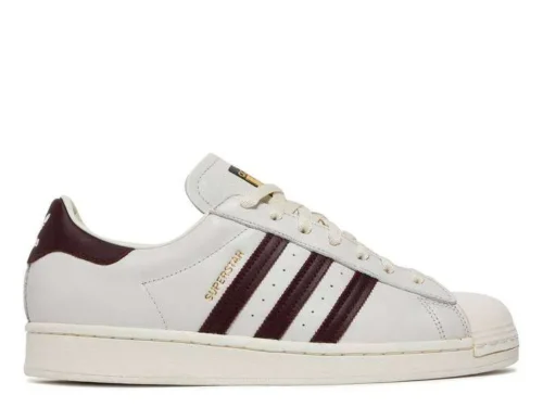ADIDAS SUPERSTAR ‘OFF WHITE MAROON’