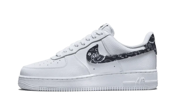 AF1 White Black Paisley