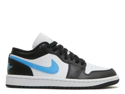 AIR JORDAN 1 LOW ‘BLACK UNIVERSITY BLUE’