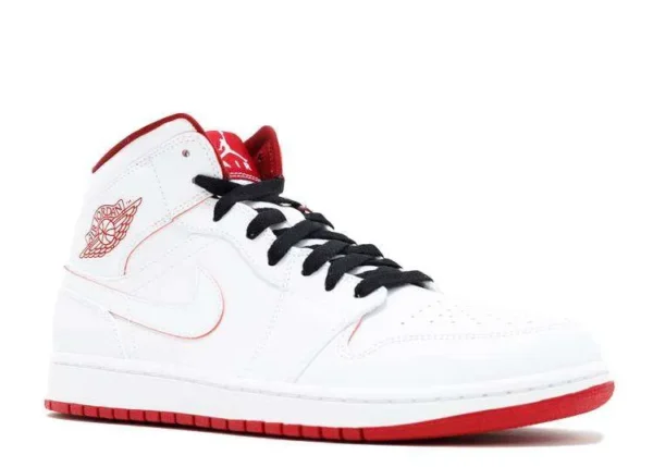 AIR JORDAN 1 MID ‘WHITE BLACK GYM RED’