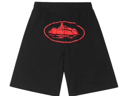 Alcatraz Black Red Shorts