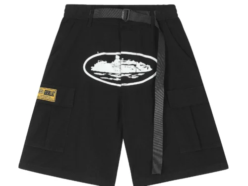 Alcatraz Cargo Black Shorts