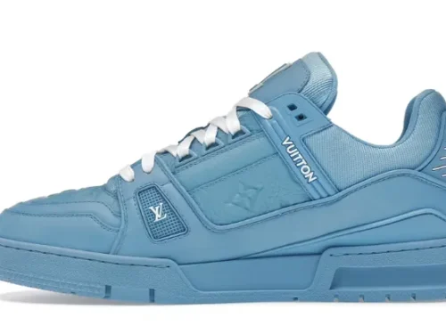 Blue Embossed Monogram