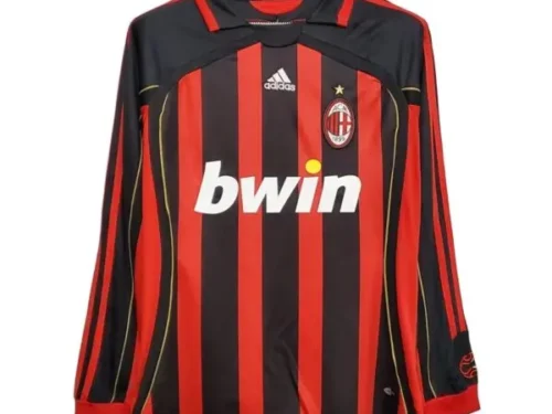 Camiseta retro AC Milan 06/07 1ª equipación manga larga