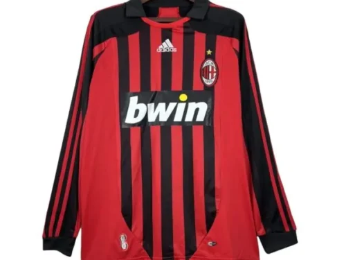 Camiseta retro AC Milan 07/08 1ª equipación manga larga