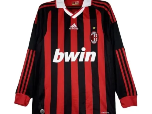 Camiseta retro AC Milan 09/10 1ª equipación manga larga