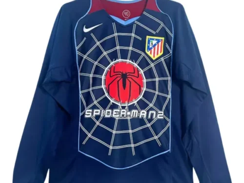 Camiseta retro Atlético de Madrid 04/05 SPIDERMAN 2ª Equipación (Manga larga)