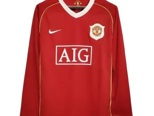 Camiseta Retro Manchester United 06/07 1ª equipación manga larga