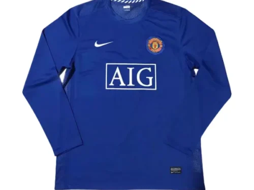 Camiseta retro Manchester United 08/09 2ª equipación manga larga