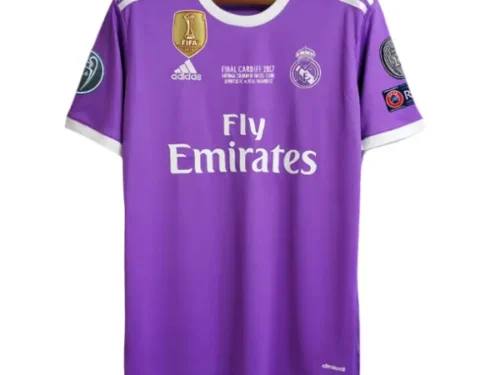 Camiseta Retro Real Madrid 16/17 2ª Equipación – Edición Final Champions League