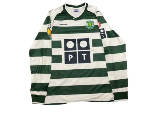 Camiseta Retro Sporting de Lisboa 02/03 manga larga