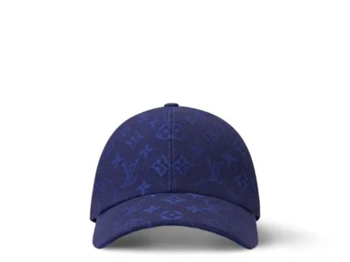 cap-louis-vuitton-lv-blue-monogram-canvas.webp Cap Louis Vuitton LV Blue Monogram Canvas