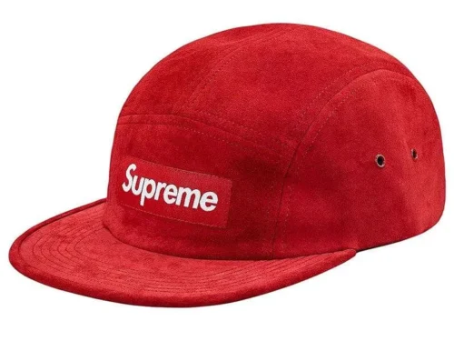 Cap Supreme Suede Camp Red