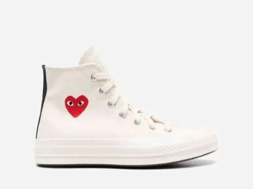 Comme Des Garçons Play x Converse Blancas
