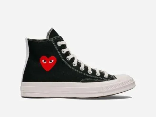 Comme Des Garçons Play x Converse Negras