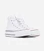 Converse All Star- Blancas Raya Negra Plataforma